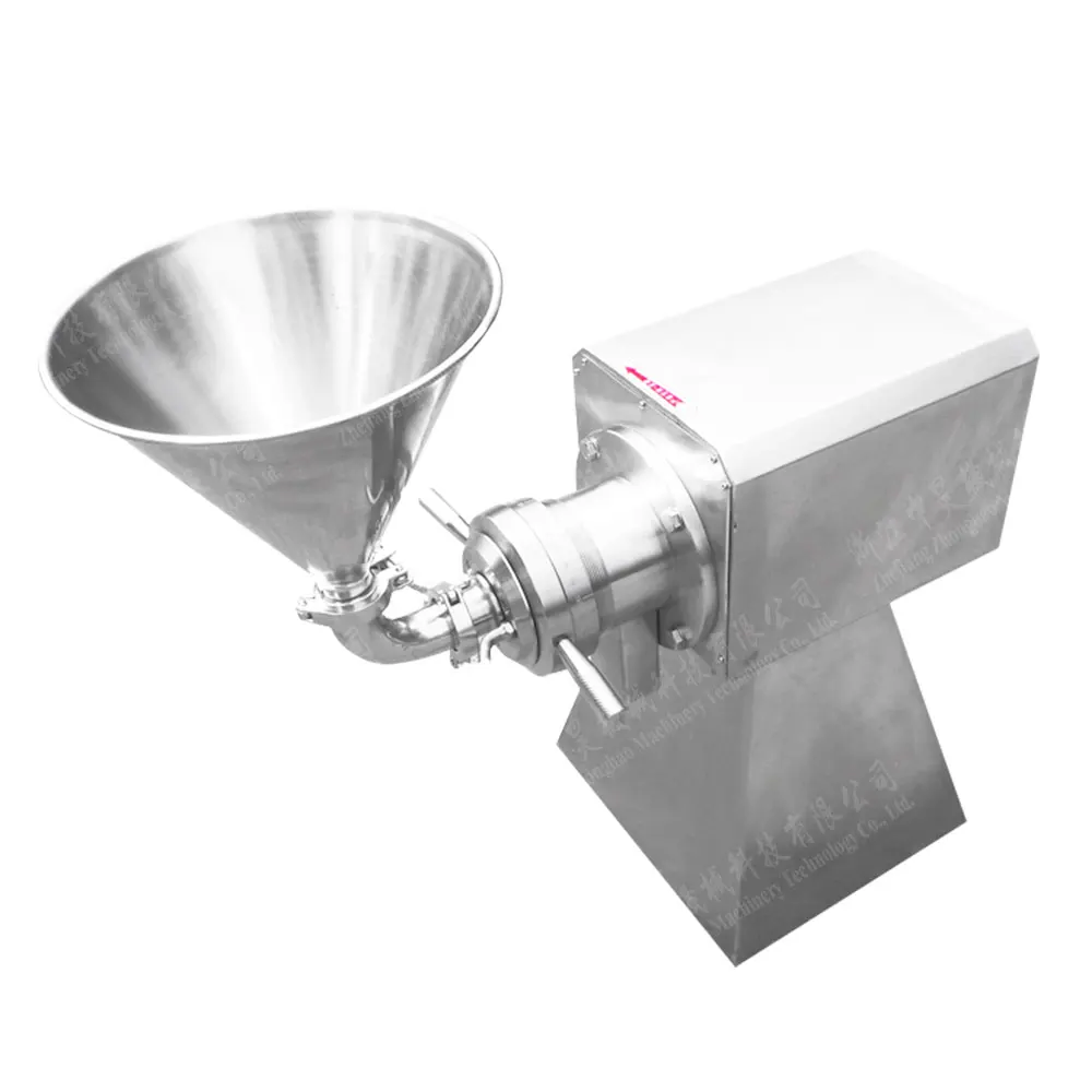Sanitary stainless steel  horizontal colloid mill Food Grinder Tahini Peanut butter Meat Grinding Machine