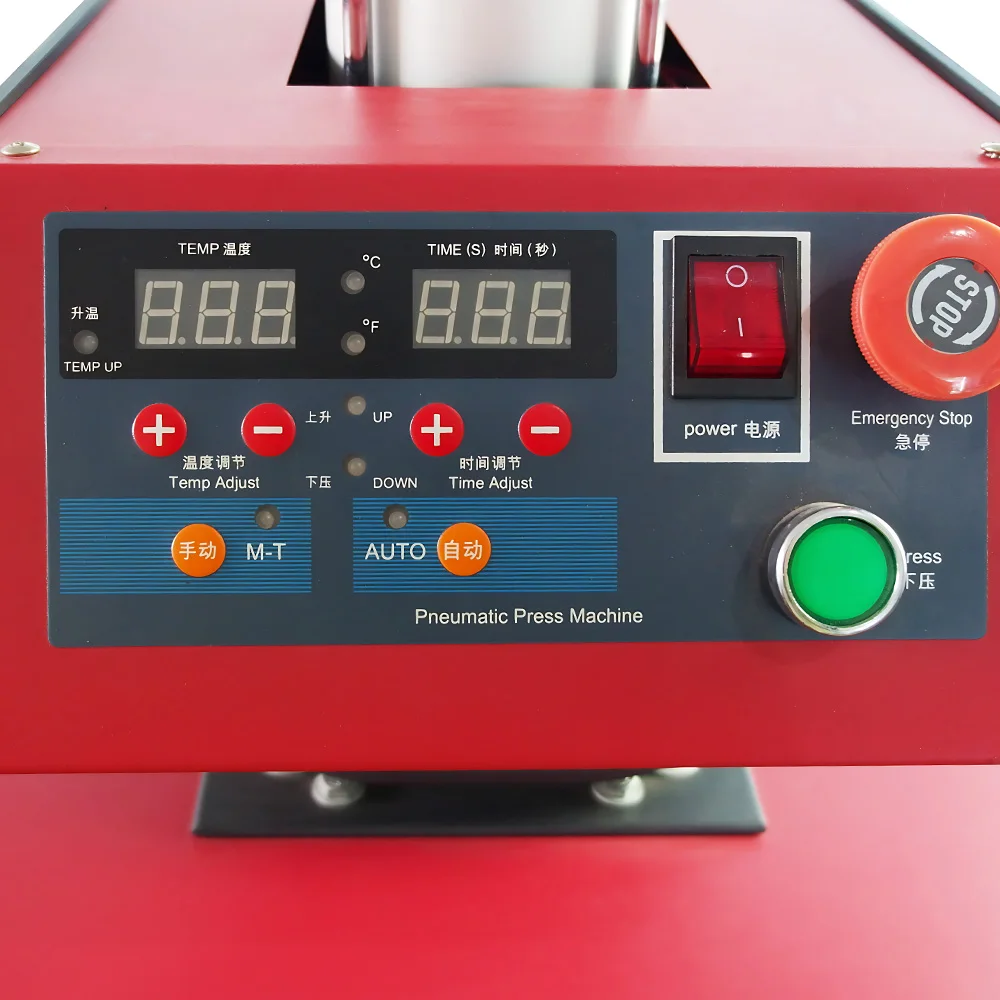CUYI Pneumatic 40*60 cm double stations Upper slip automatic heat press machines sublimation machine for T shirt