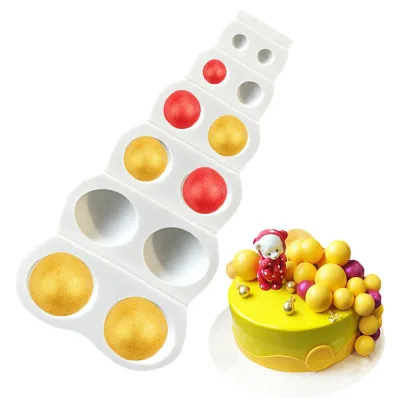 12 ровный жемчужный драгоценный камень круглый шарик флип-сахар силиконовый Размер полукруглая жемчужина шоколадный торт декоративная форма