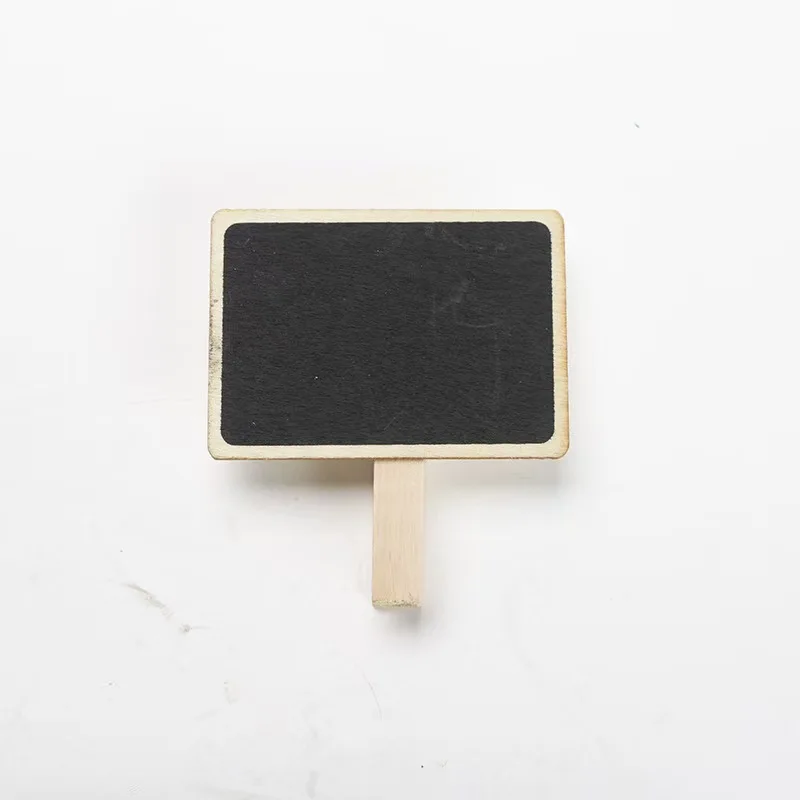Mini Wooden Blackboard Memo Message Folders New Shaped Hanging Chalkboard with Wood Pegs Household Sundries