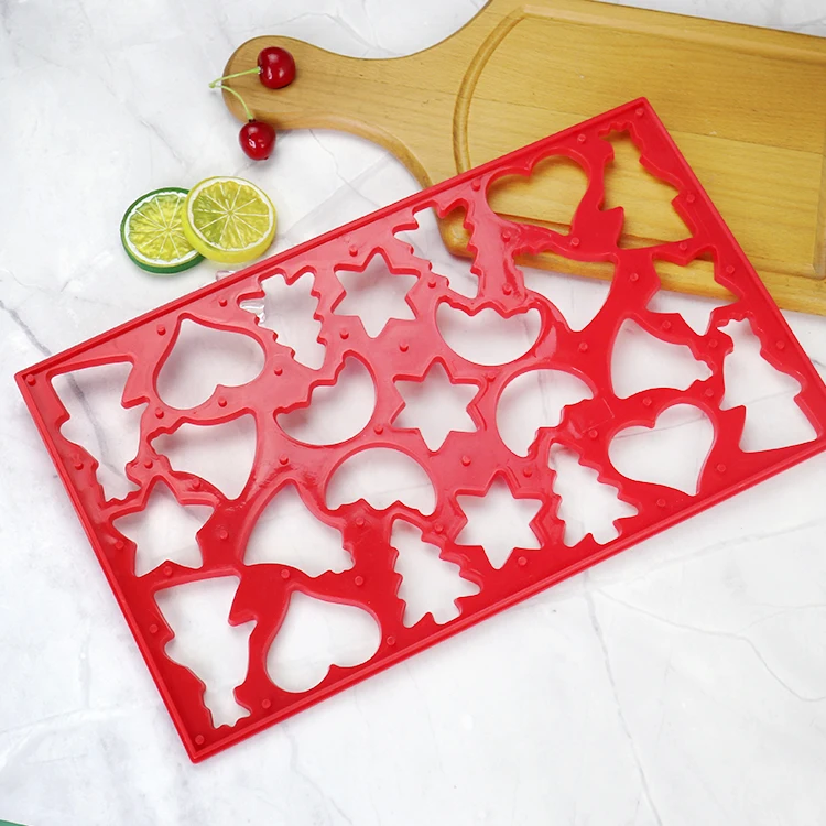 New design DIY baking cake craft bakery pastry tools cookie polygraphic shapes baking plastic biscuit mold