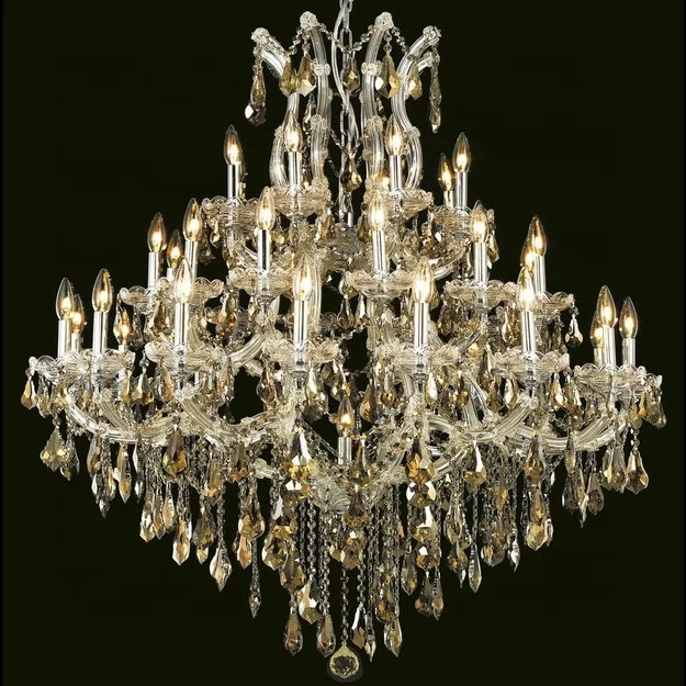 Wedding chandelier candle lamp modern hot sale indoor decoration cognac crystal chandelier lighting manufactures wholesale