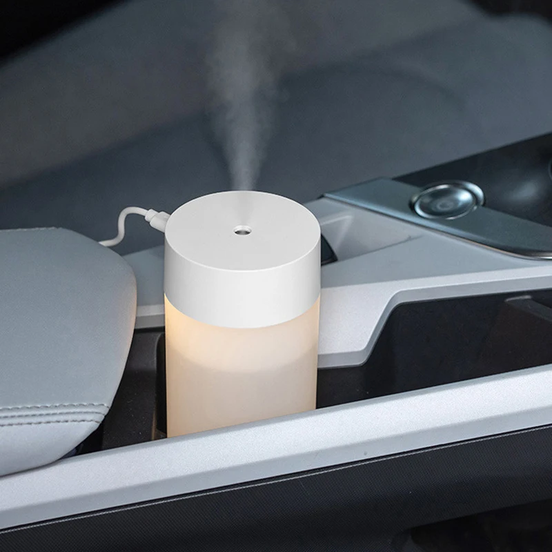 Fast shipping Mini Car Air Humidifier Sprayer Mini Plastic Bottle USB Aromatherapy Diffuser with Cotton Stick