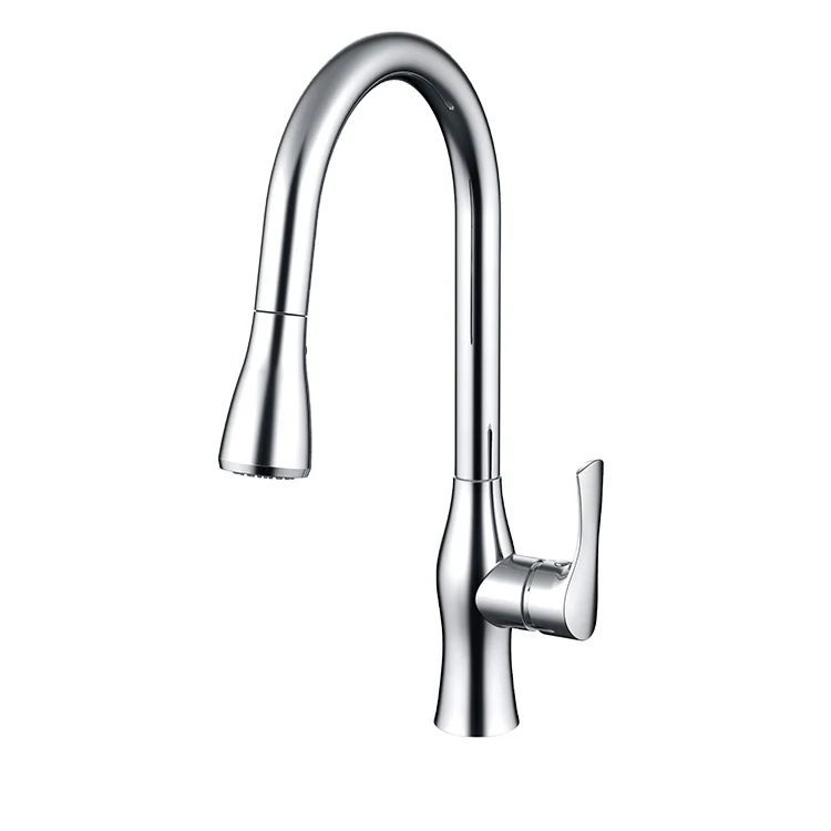 Sanitary ware cupc certificate pull out kitchen mixer tap zinc alloy handle brass body kitchen faucet 7880