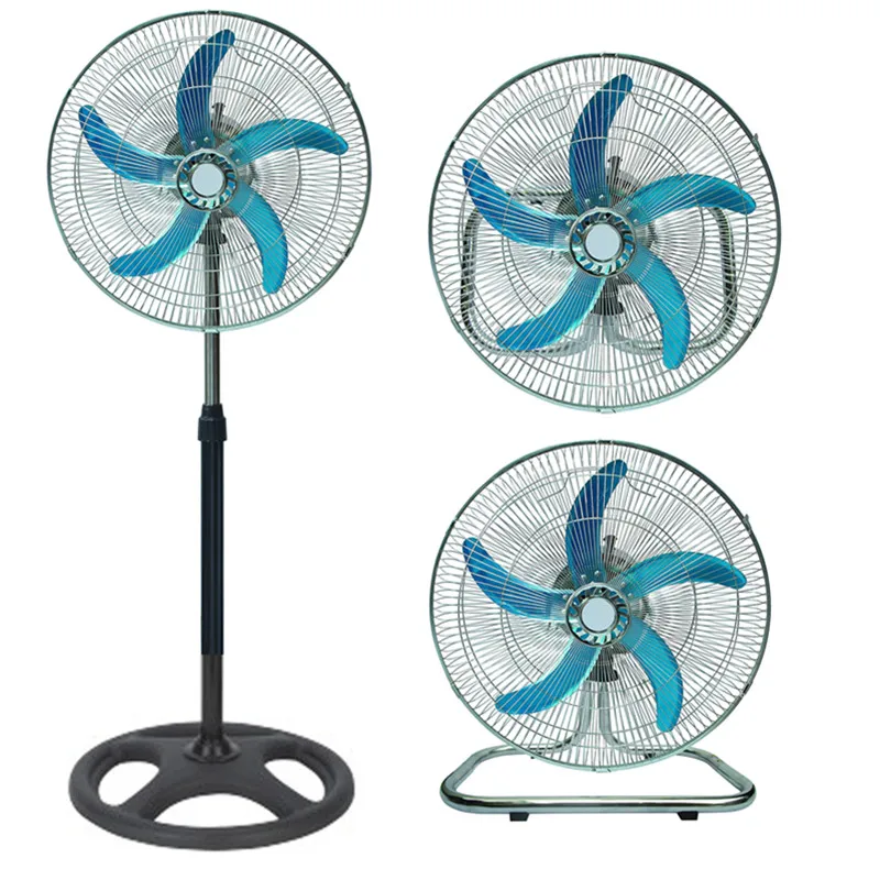 AC Fan Powerful Metal Material 3 In 1 Industrial Fan Round Flow 18 Inch Fan