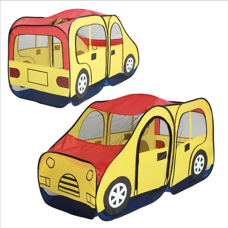 
Foldable Children Toys Tent Camping Playhouse Imaginative Fire Truck Design Indoor Baby Pop Up Tent 
