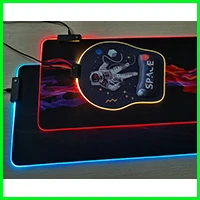 New 2023 RGB mousepad with custom logo and logo can also shine gaming mousepad logo