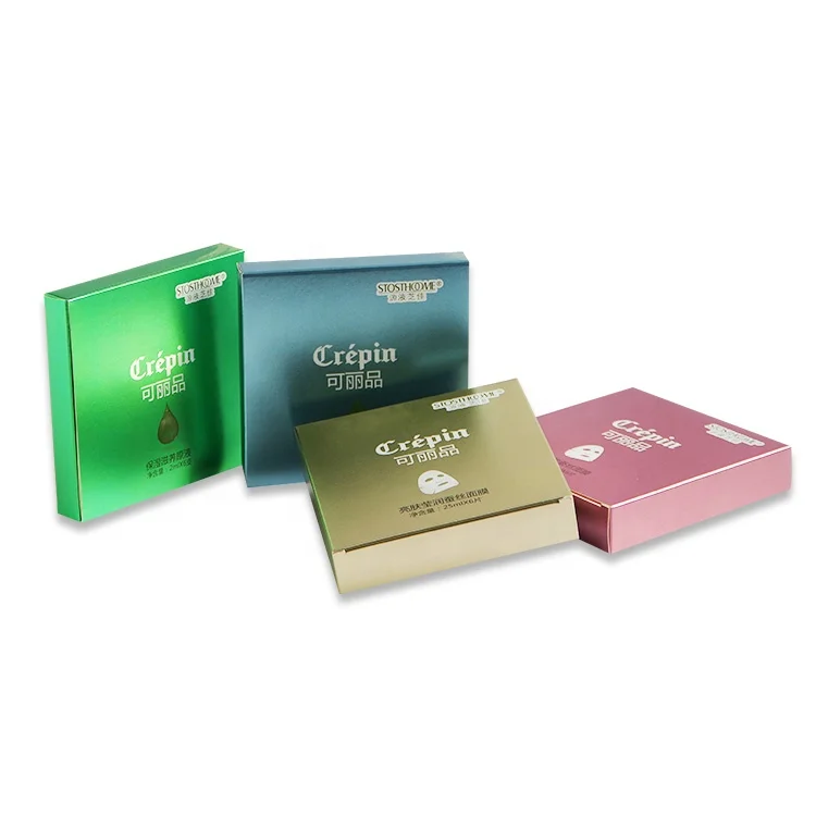 Custom Luxury Glossy Silver Box Silver Paper Cardboard Box Packaging Silver Foil Cosmetics Boxes With Embossing