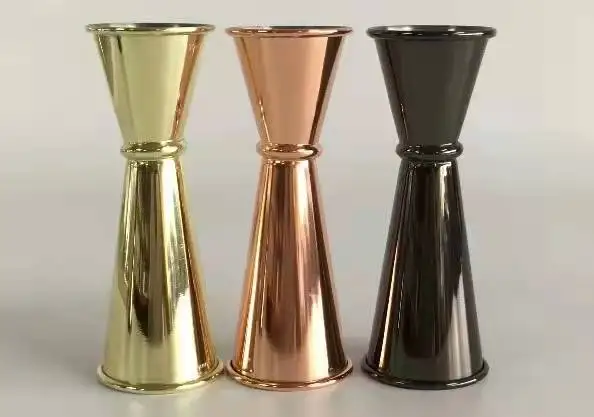 25ml/50ml 30ml/60ml 45ml/60ml Vodka Whiskey Jigger Bar 20-50 ml 1oz/2oz Rose Gold Measuring Jigger Cocktail Measuring Cup
