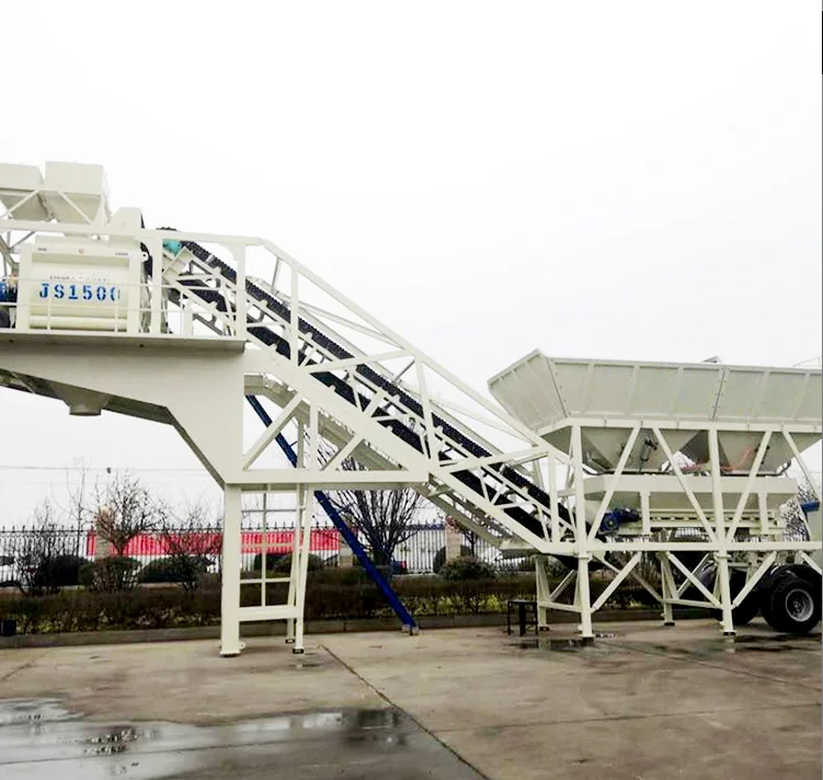 XDEM Mobile concrete mixing station YHZS75 concrete batching mixing plant