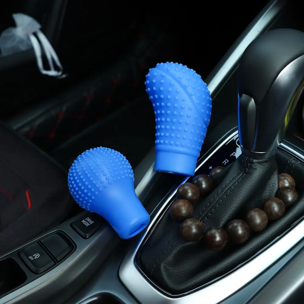 Universal Non-slip Soft Colorful Silicone Car Gear Shift Knob Cover Shifter Knob Gear Lever Silicone Cover Case
