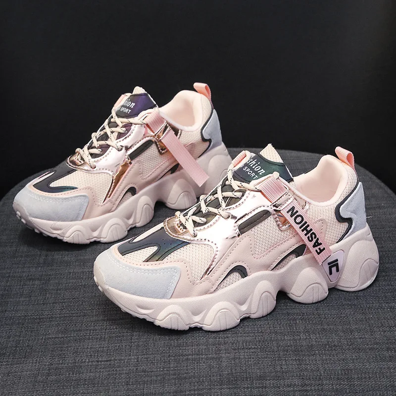 New Style Sneakers Women Flat Platform Sport Running Shoes Causal Outdoor Walking Chunky Soft For Women Shoes