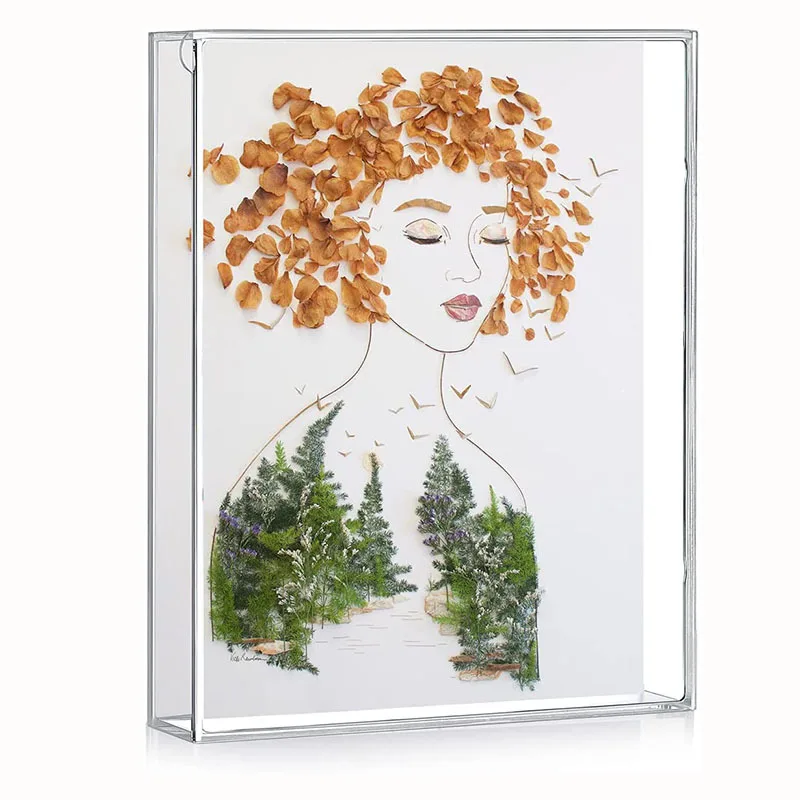 Wholesale Transparent Diamond Polished Artwork Framing 3D Acrylic Shadowbox Frames