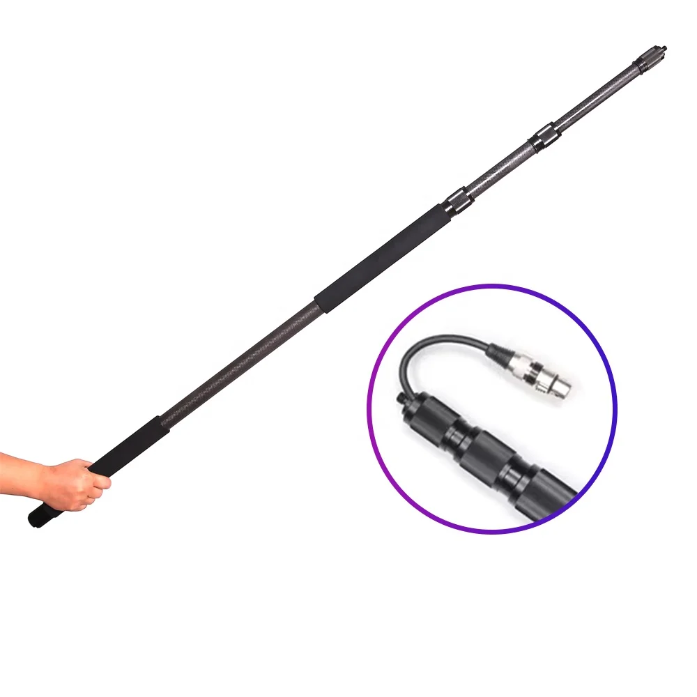 3M Carbon Fiber Microphone Extension rod Interview Shrink Film Pick Bar Booms CANNON Inner Install for Interviews Film Video