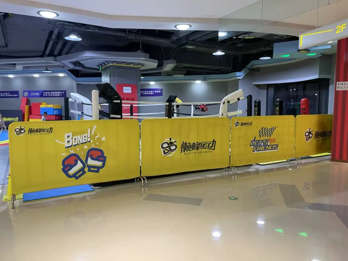 wholesale Double side outdoor barricade custom spandex barrier covers crowed control fabric stretchable mesh barricade covers