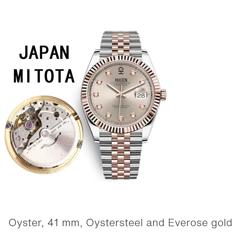 AAAA 41mm Mens Automatic Watch Movement Sapphire Luminous dat Calendar luxury Mechanical Wristwatch Men Japan Mitota Movement