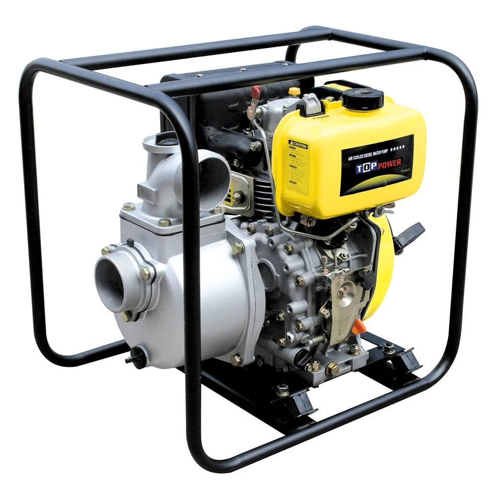 TP40DP Outlet 4 Inch 9HP Diesel Engine Pumping Machine Manual Recoil Starter Water Pump For Water
