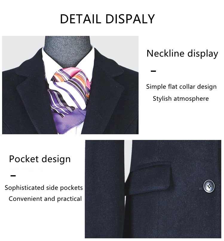 Custom Logo Trendy Fashion Female Winter Coat Buttons Design Woolen A-line Overcoat