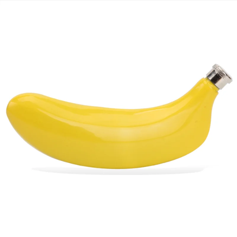 5oz Banana Shaped Hip Flask Pot Stainless Steel Pocket Wine Bottle Drinking Accessories