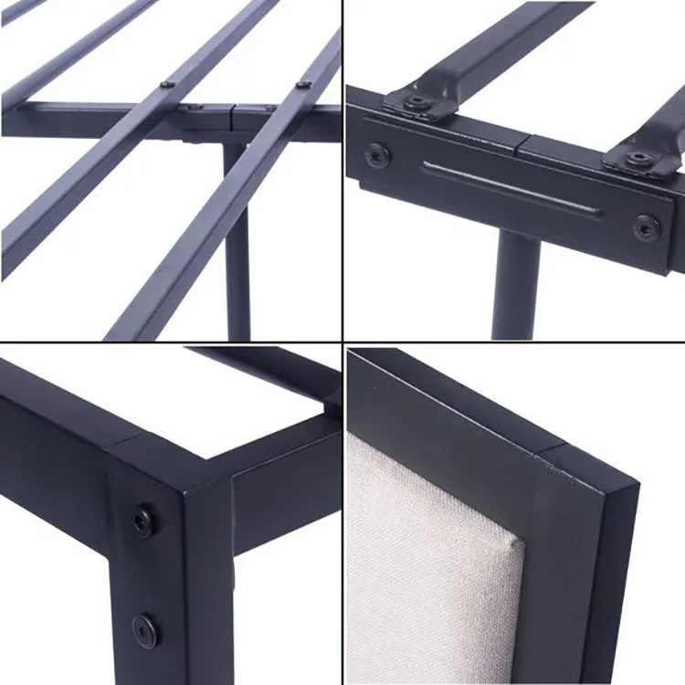 Iron Bed 2 Floor Cheap Frame Metal Slatted Modern Luxury Wrought Beds Double Layered Adults Ladder European Style