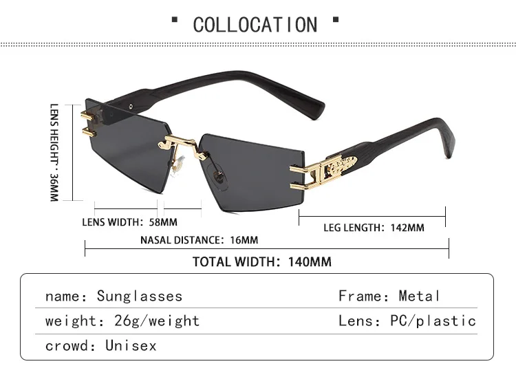 High quality Polygonal retro wood grain durable metal hinge silicone nose pad fashion UV400 frameless sunglasses for men women