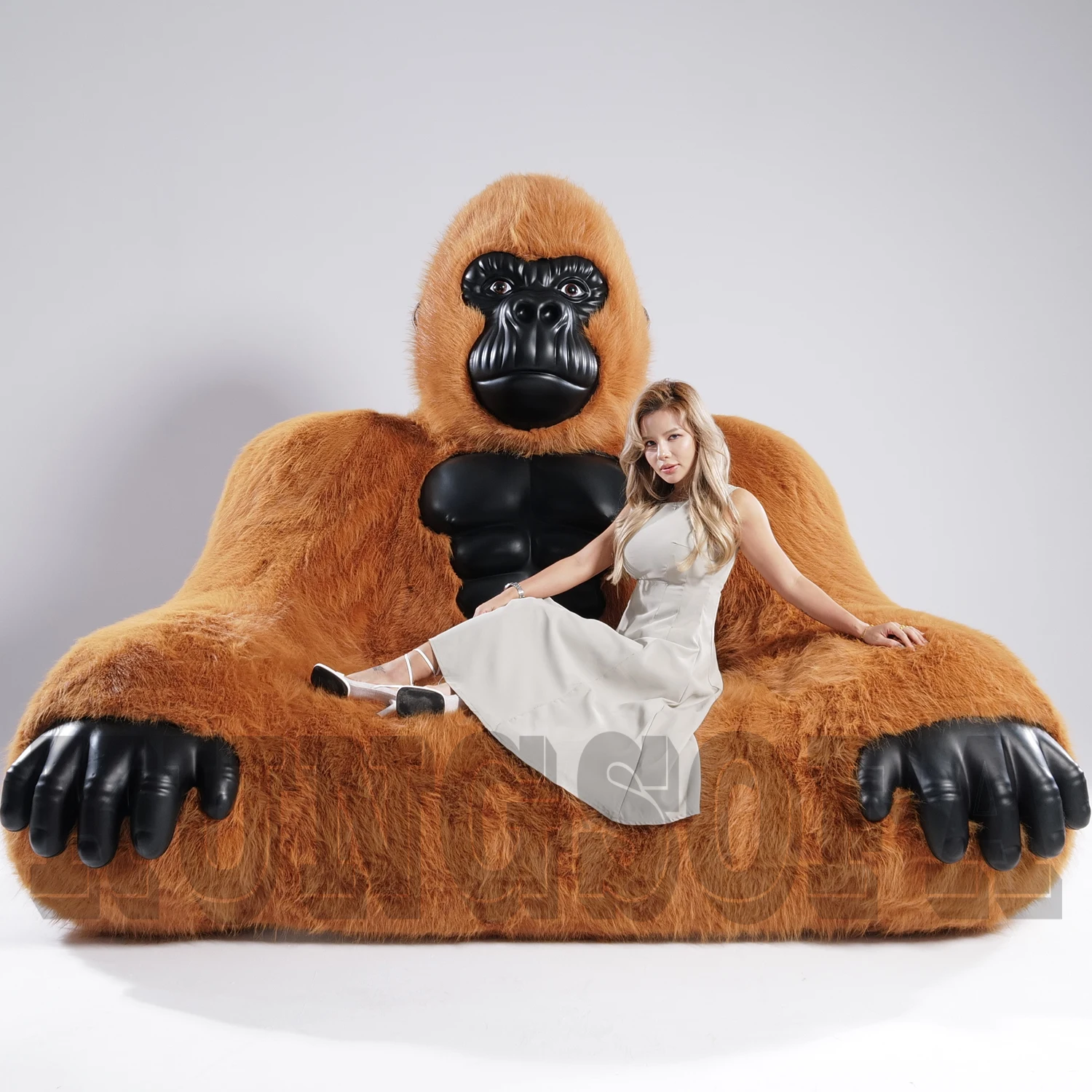 Customizable Modern Animal Inflatable Cartoon Characters Monster King Kong Gorilla Sofa for Living Room Bedroom Furniture Design