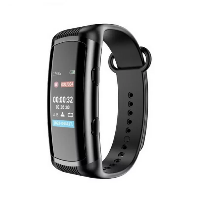 V50 Professional Mini Dictaphone Watch Type Voice Recorder Wristband MP3 Player for Daily Record Business Academic Lecture