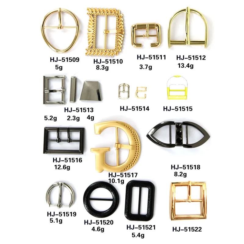 BX  Wholesale Side Release Buckle Metal Metal Ladder Lock Buckle Black Metal Buckle