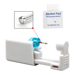 Nose nail piercing gun disposable safe sterile piercing tool
