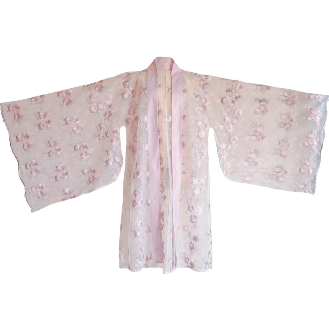 
Chinese Traditional Fabric Tang Dynasty Dress Women Costume Hanfu 