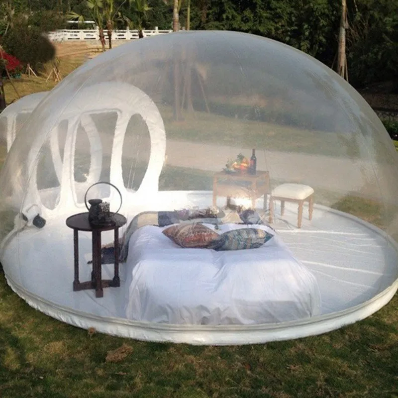 Windproof Hotel Bathroom Clear One Room Large Outdoor House Inflatable Bubble Tent