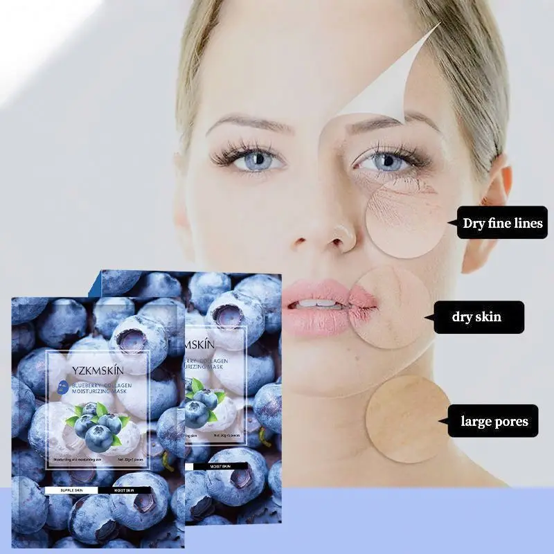 natural plant fruit extract moisturizing face mask moist firming nourishing Private label korean skin care facial sheet mask
