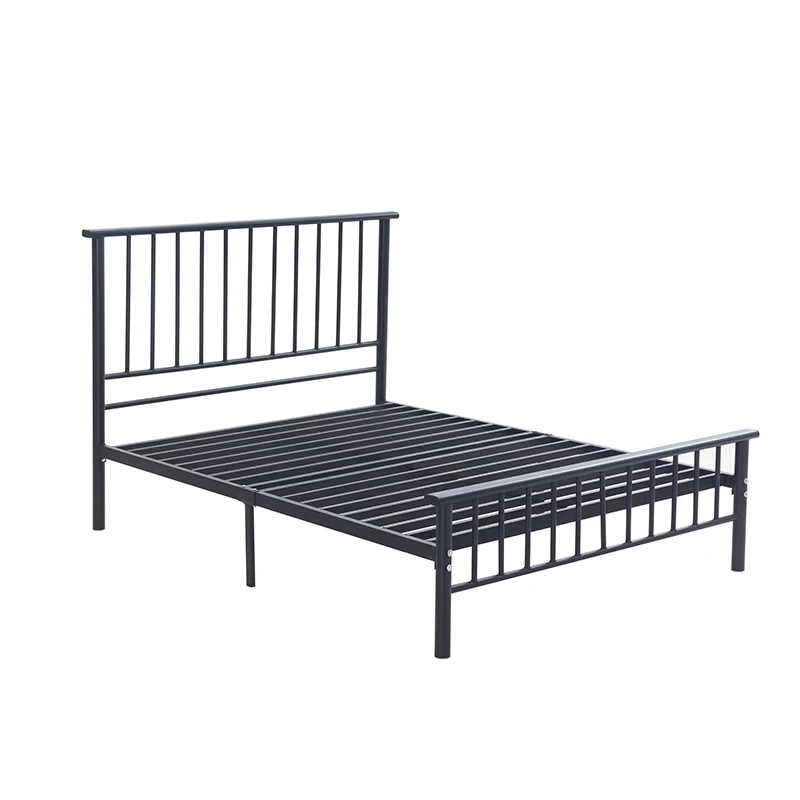 
Good product metal double furniture bedroom iron frame low bed iron 