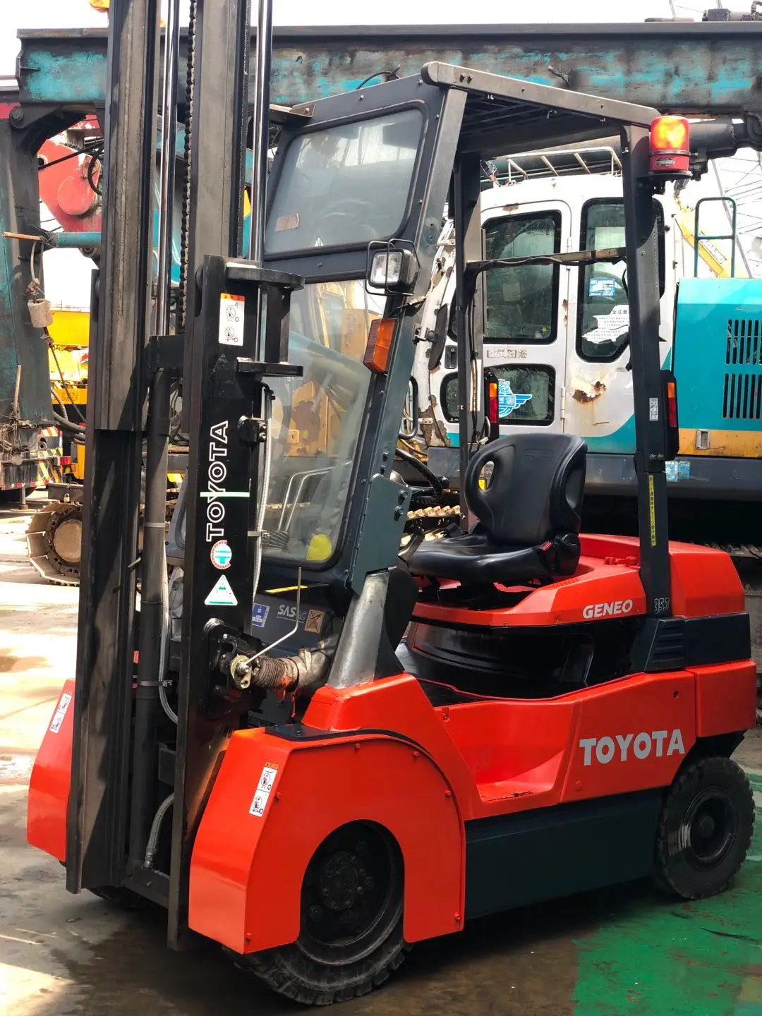 Подержанные мини-погрузчики японский бренд Toyota 3.5ton продажа в Шанхае хорошее качество низкая цена