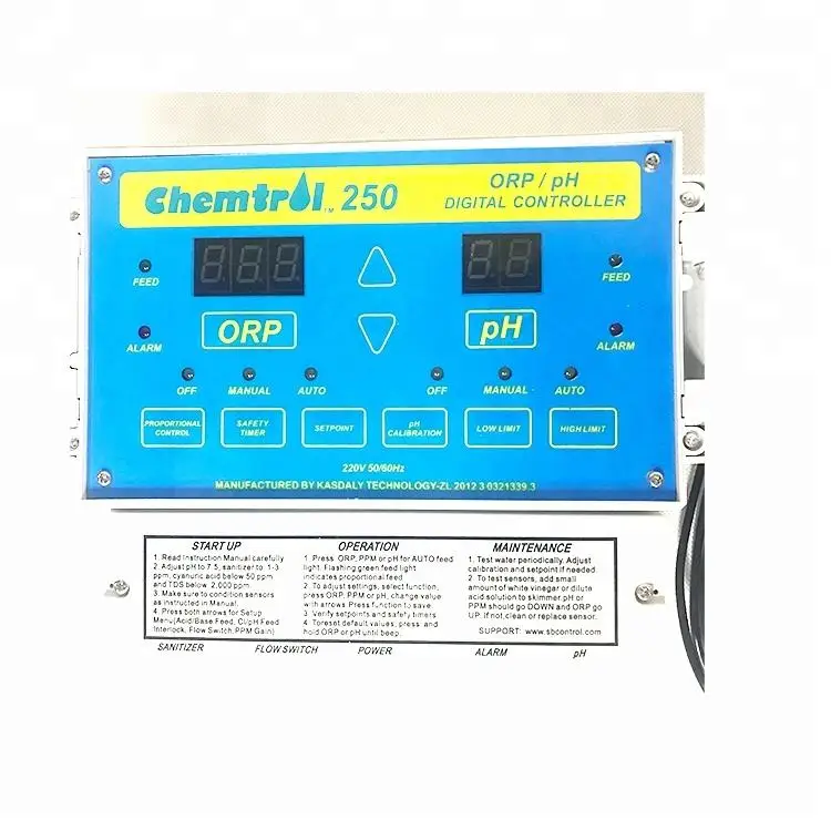 Горячая распродажа! Chemtrol 250 # Цифровой Ph Orp монитор качества воды контроллер бассейна