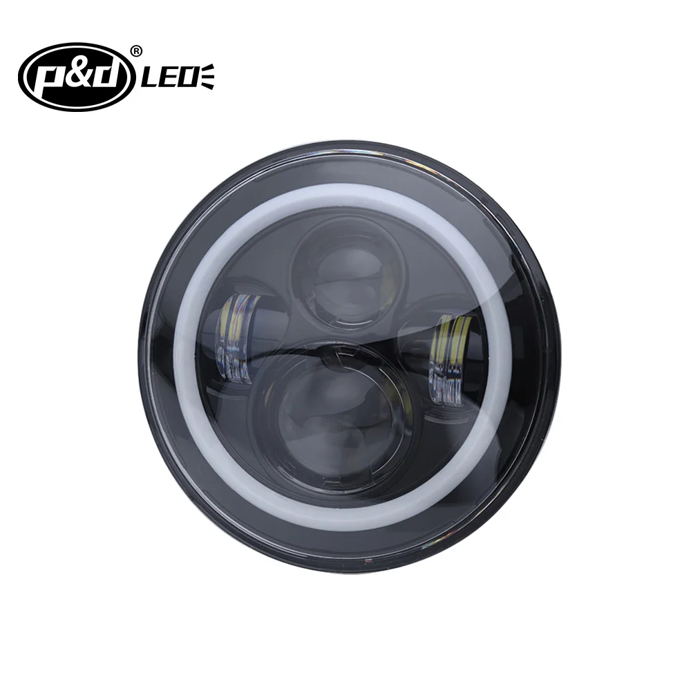 
new updating 45W 7inch led headlight faros 7 pulgadas high/low beam 7inch led round headlight for Jeep 