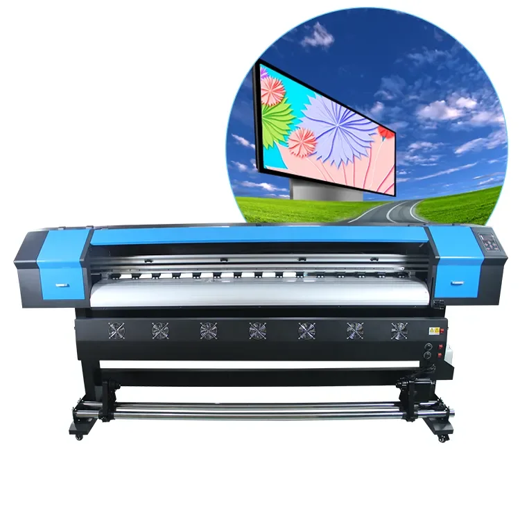 Eco Solvent Large Format Printer Flex Banner Digital Printing Machine For Vinyl Light Box Cloth Poster Billboard Printer