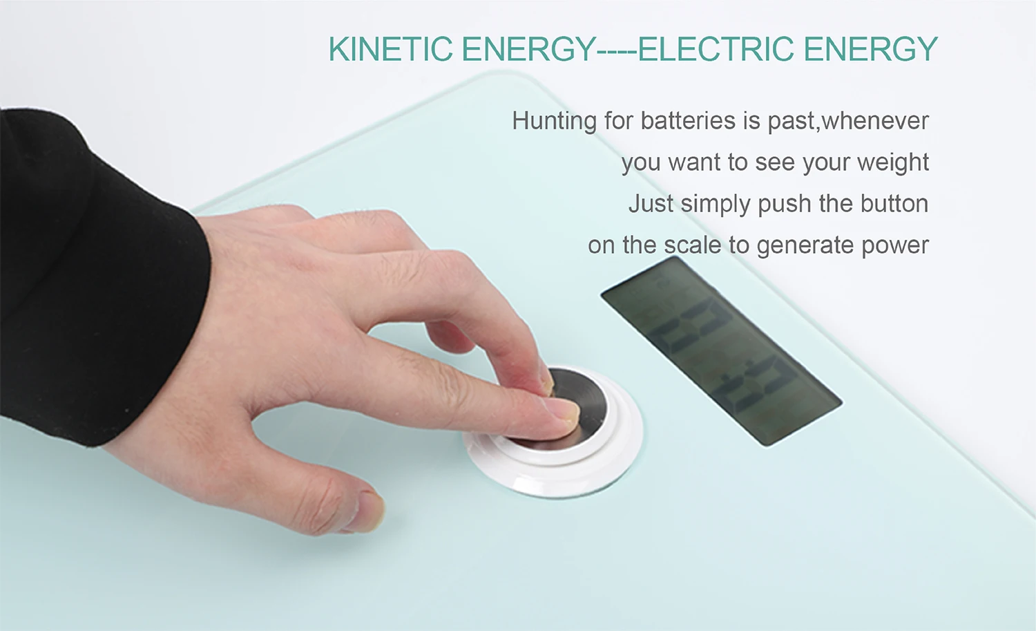 Oem Battery Free Self Powered Household Electronic Digital Body Weight Scales Bathroom Scale Weighing