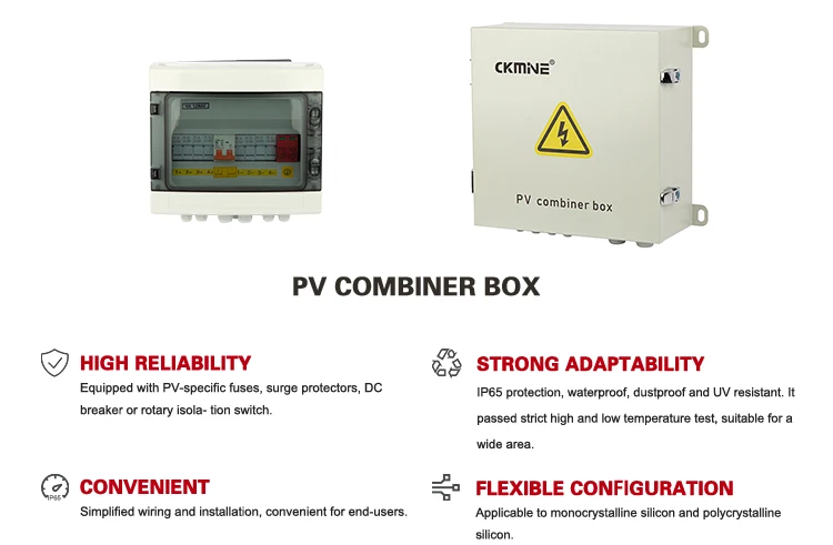 CKMINE Factory 1 in 1 out PV Combiner Box 1 String dc 1000V 32A solar waterproof oem odm for solar panel energy power system
