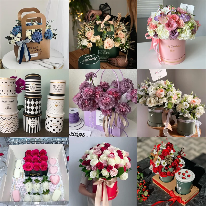 Competitive Price 3 Boxes Set Ribbon Bow Heart Shape Red Thickened Cardboard Paper Empty Flower Gift Box