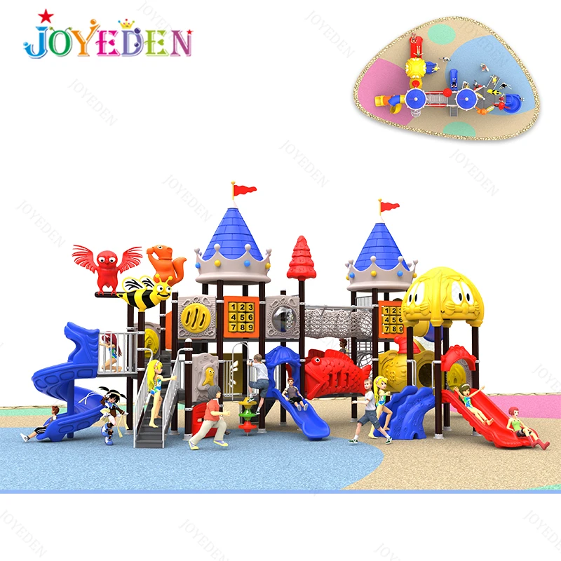 Approved kids outdoor playground equipment plastic outdoor slide Game Antique Playground Equipment