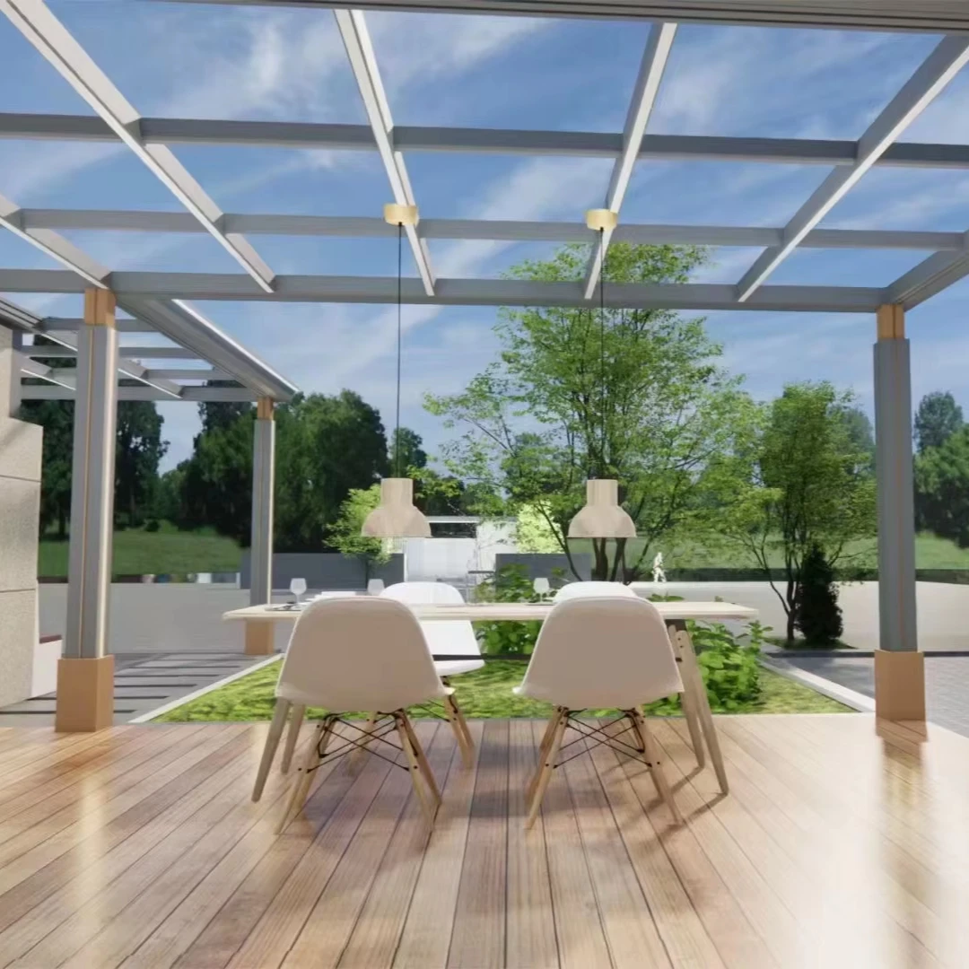 Customized modern elegant aluminum conservatory free estadingenclosed sunroom superior quality and trustworthiness