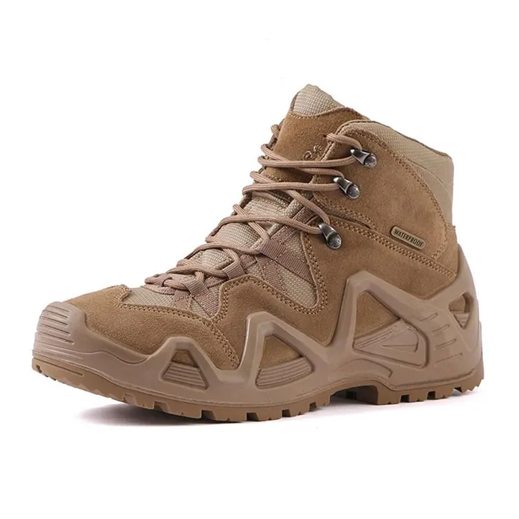 Embroidery/Printing Technology Waterproof Climbing Tactical Boots Industrial Structure Safety Shoes