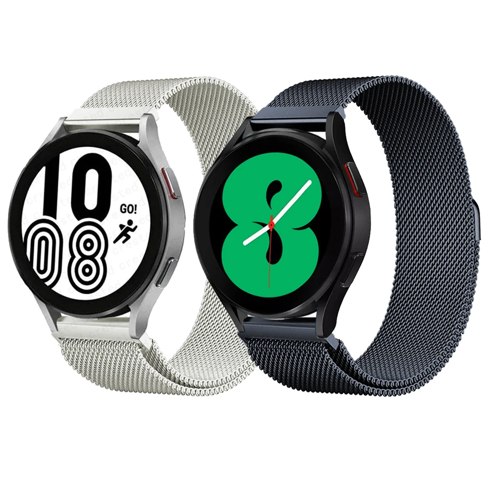 Magnetic Loop For Samsung Galaxy watch 4/classic/3/Active 2 strap 45mm 41mm 46mm/42mm for  Huawei GT/2/2e 20mm 22 watch band