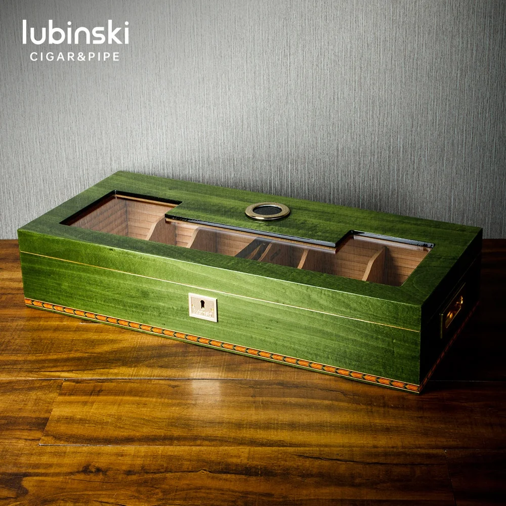 Lubinski custom glass window display деревянный шкаф для хьюмидора коробка сигар оптовая