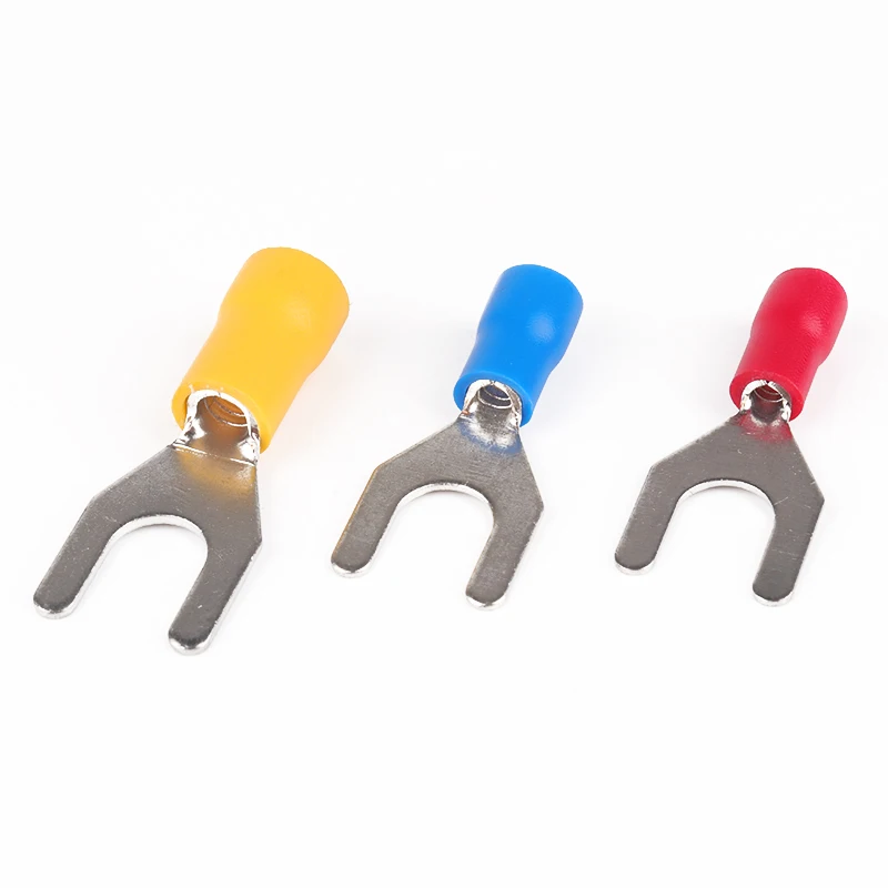 
 Китай, низкая оптовая цена, Электрический изолированный латунный вилочный терминал разных цветов для мотоцикла  