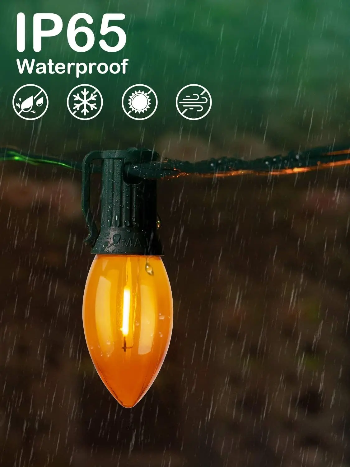 C9 Led Replacement Bulbs Christmas String Light, Colored Light Bulbs Shatterproof Holiday Decoration, E17 Screw Base,