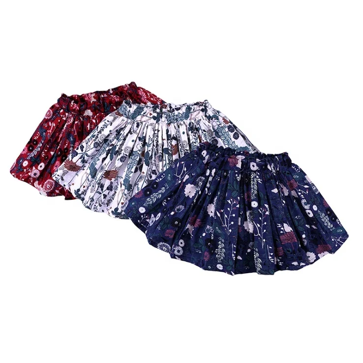 2020 flower children baby girl summer skirts fashion princess short skirt kids clothes floral skirts
