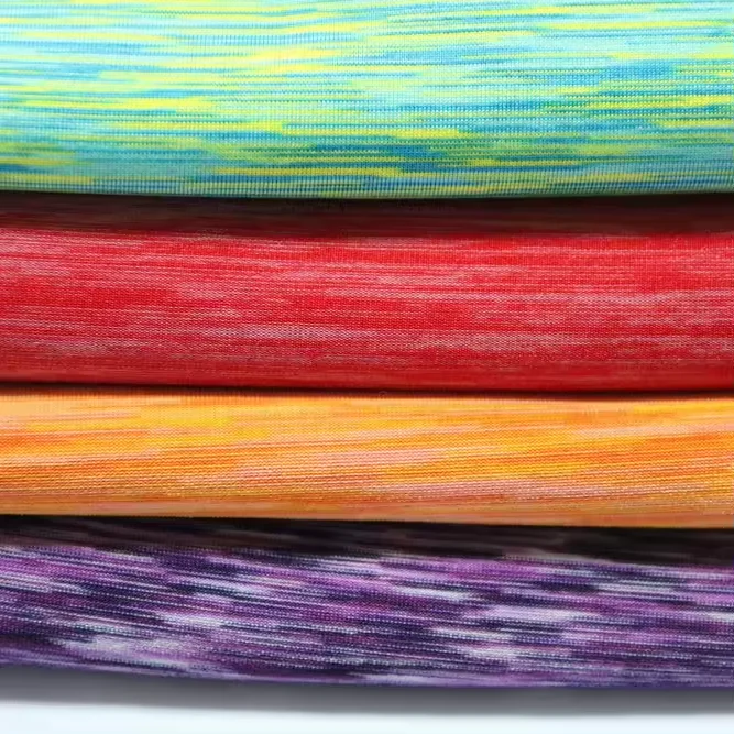 SY235 Polyester/nylon 75D*75D blend fabric Cold Feeling stretch comfort T/N yarn tights yoga suit slim T-shirts Jersey fabric