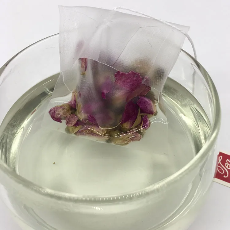 High Quality Custom Printed Nylon Mesh Tea Bag With Drawstring